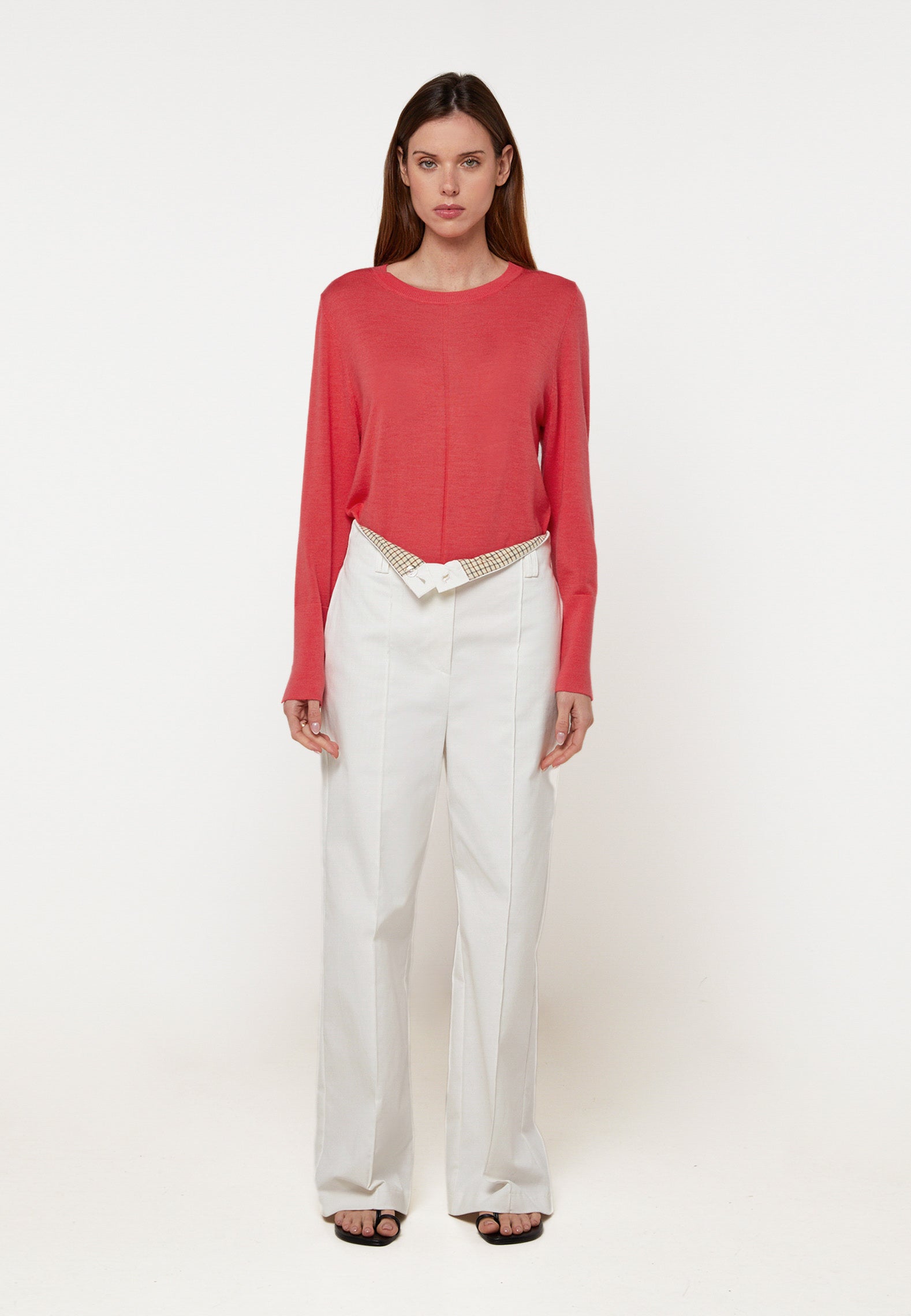 Pantalon large taille haute en coton, RODIER