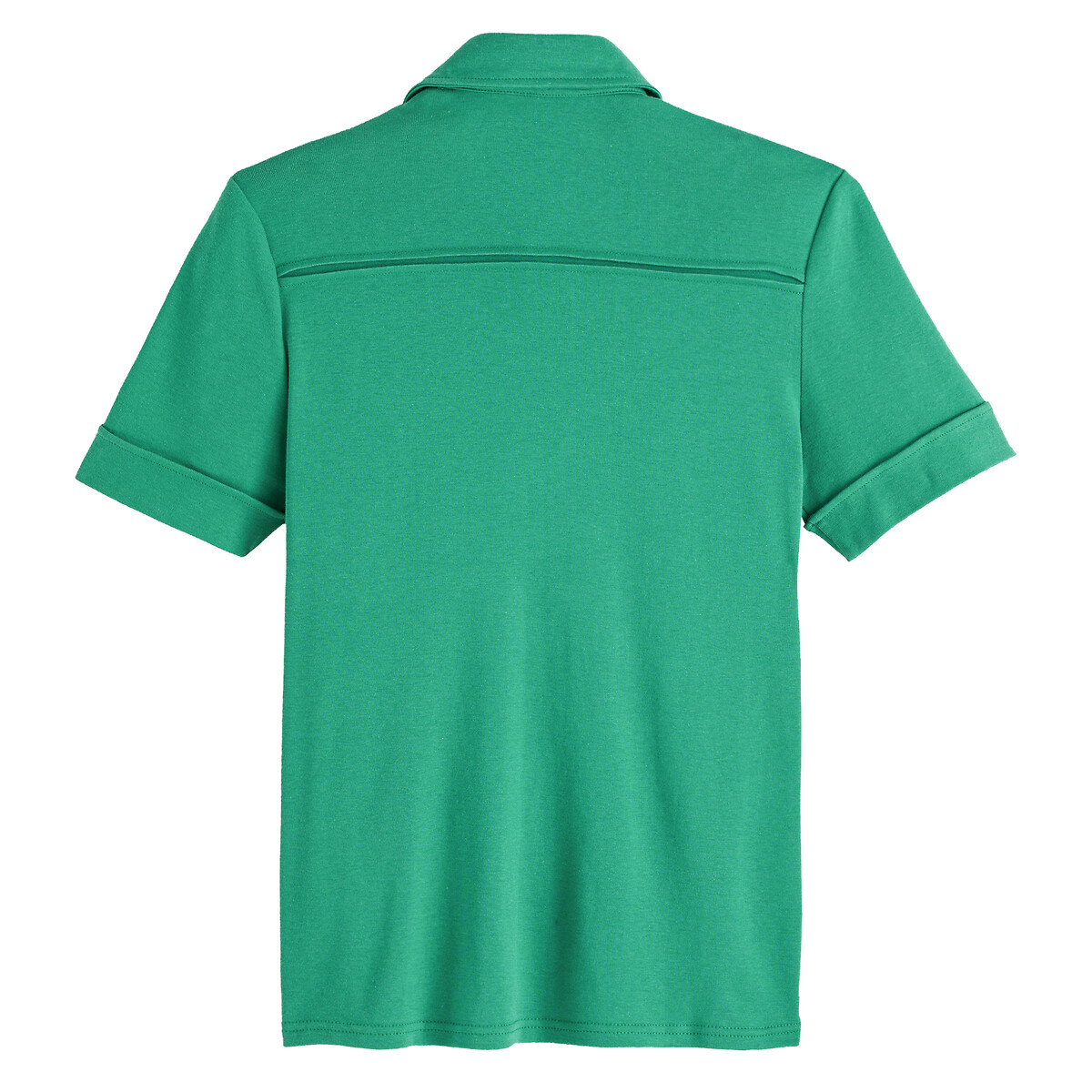 Cotton polo shirt with short sleeves 