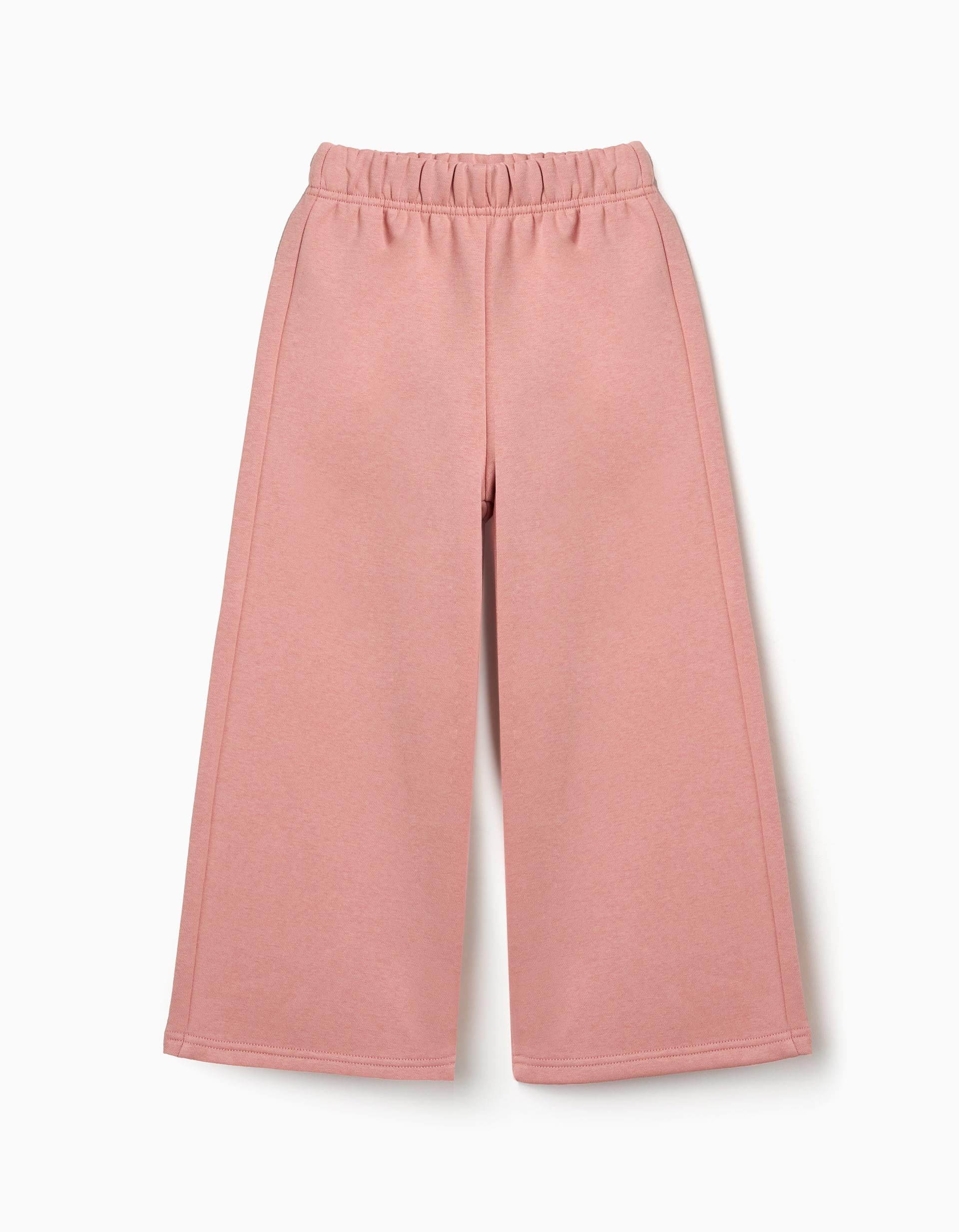 Pantalon à jambe large en molleton avec doublure en coton peigné, ZIPPY