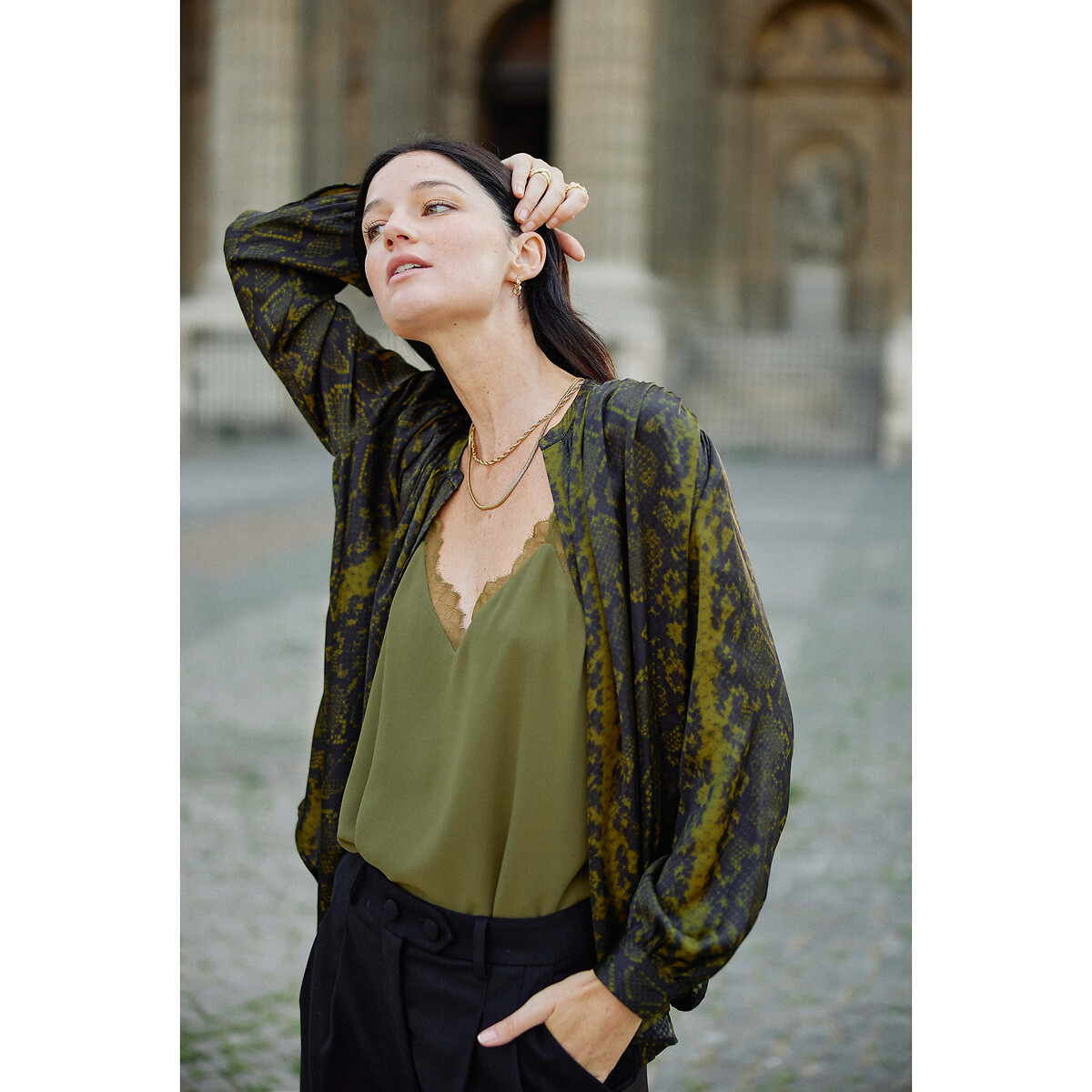 Blouse ample imprime python arso La Petite Etoile python La Redoute