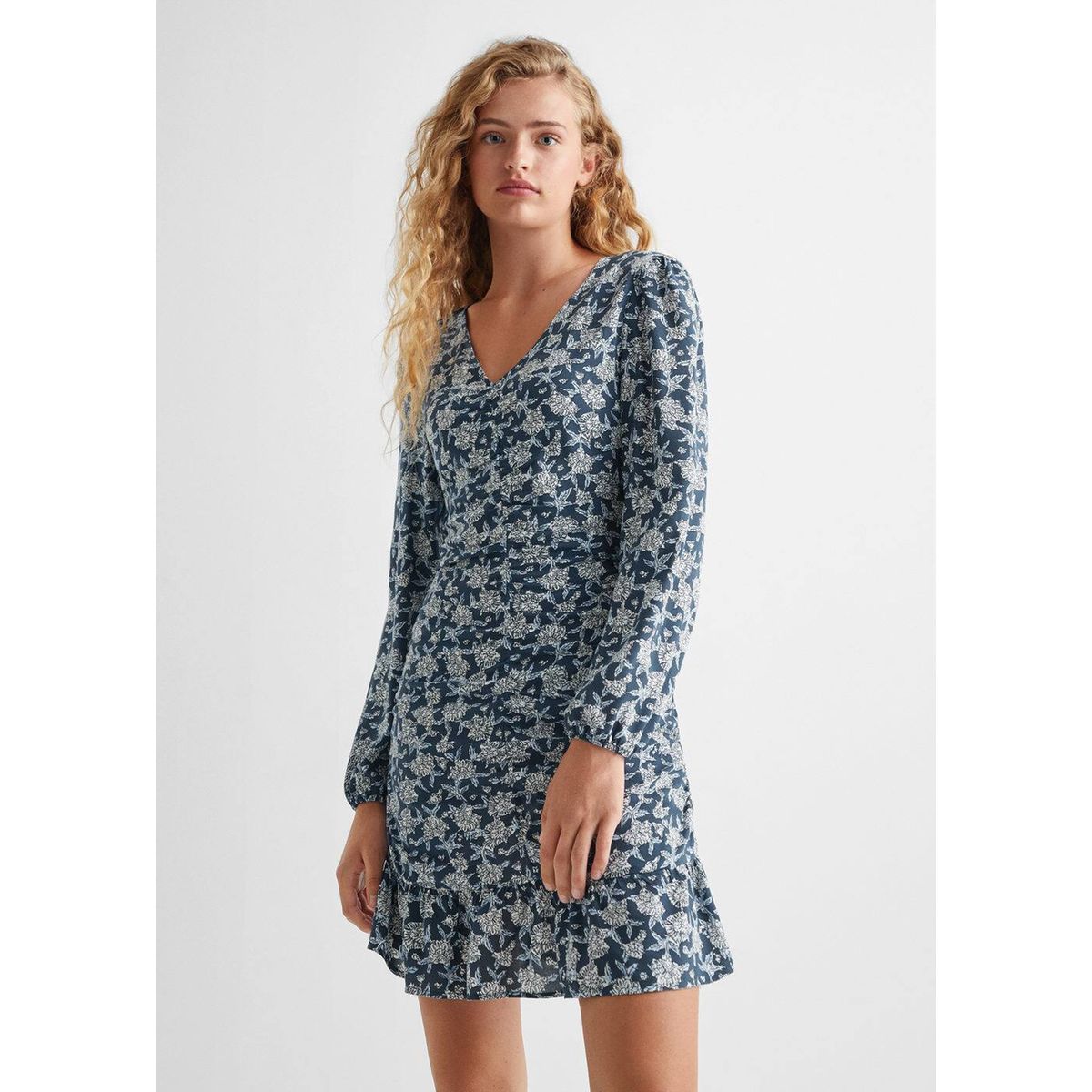 Mango robe store bleu marine