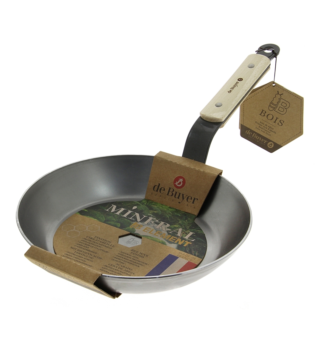 Poêle mineral b bois acier ø28 cm, DE BUYER