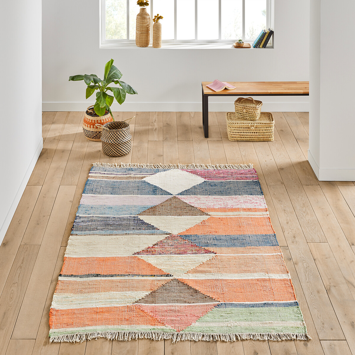 Mattor 100% Recycled Cotton Woven Flat Rug