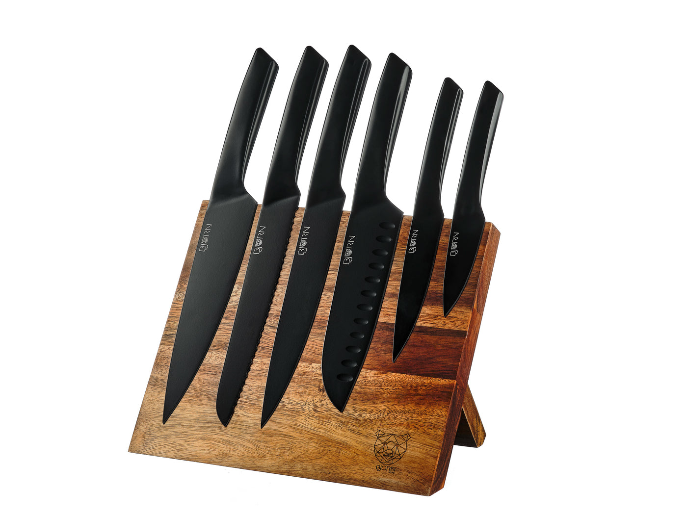 Lot de 7 couteaux de cuisine en inox, NUDE, BJORN