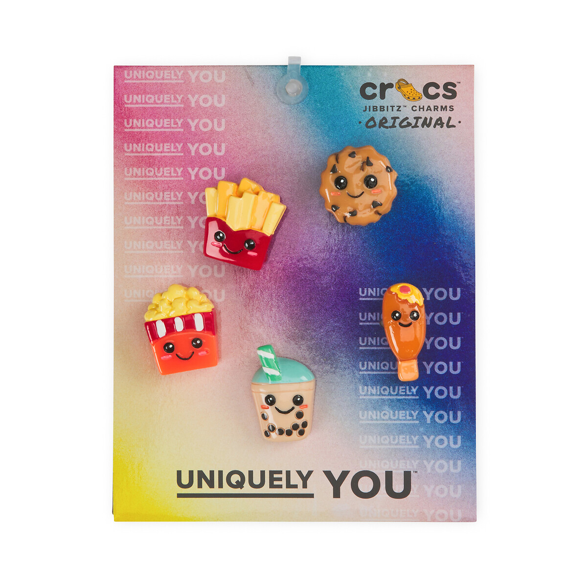 Pack of 5 cute food jibbitz charms, multi-coloured, Crocs | La Redoute