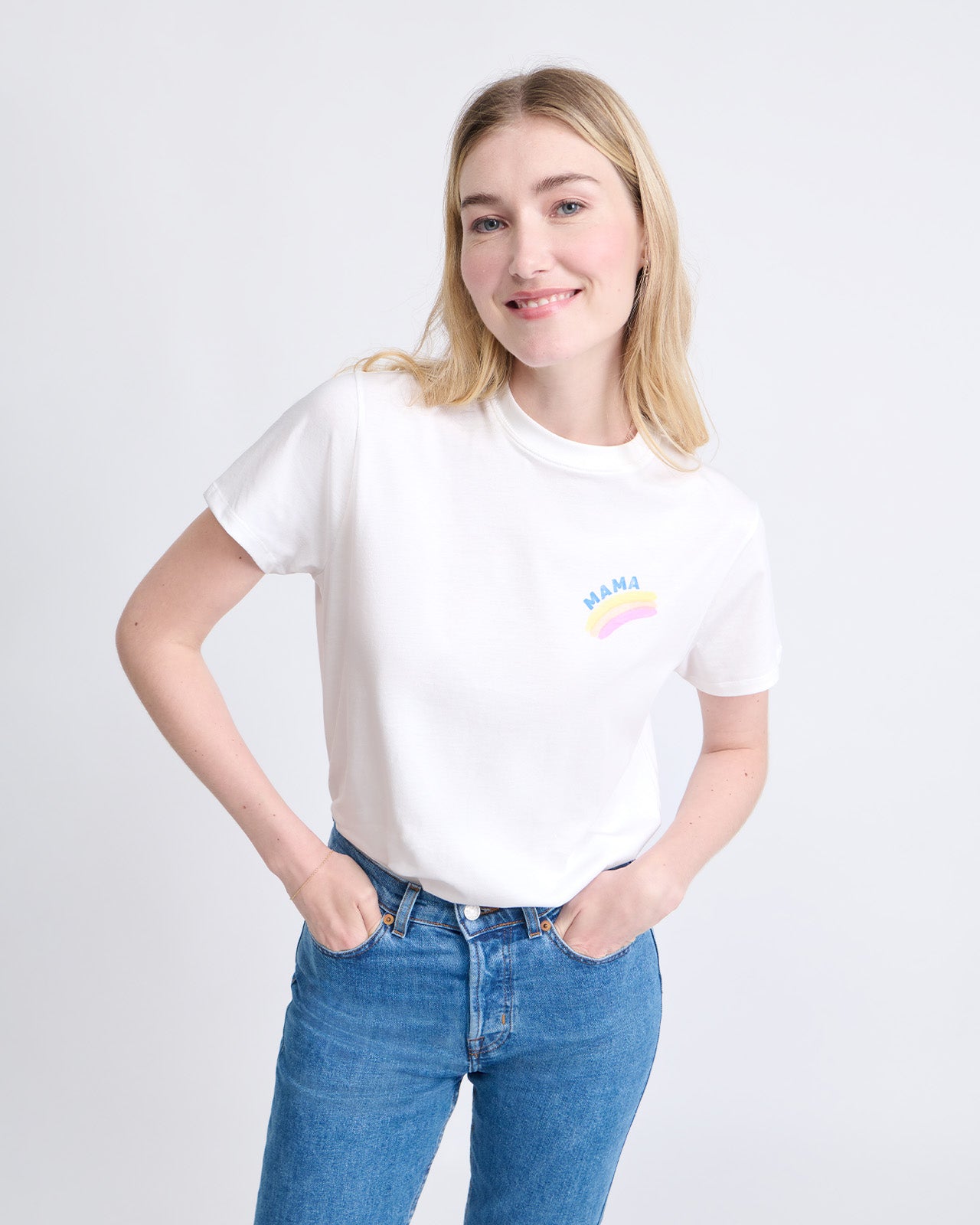 T-shirt Mama rainbow en coton bio, EMOI EMOI