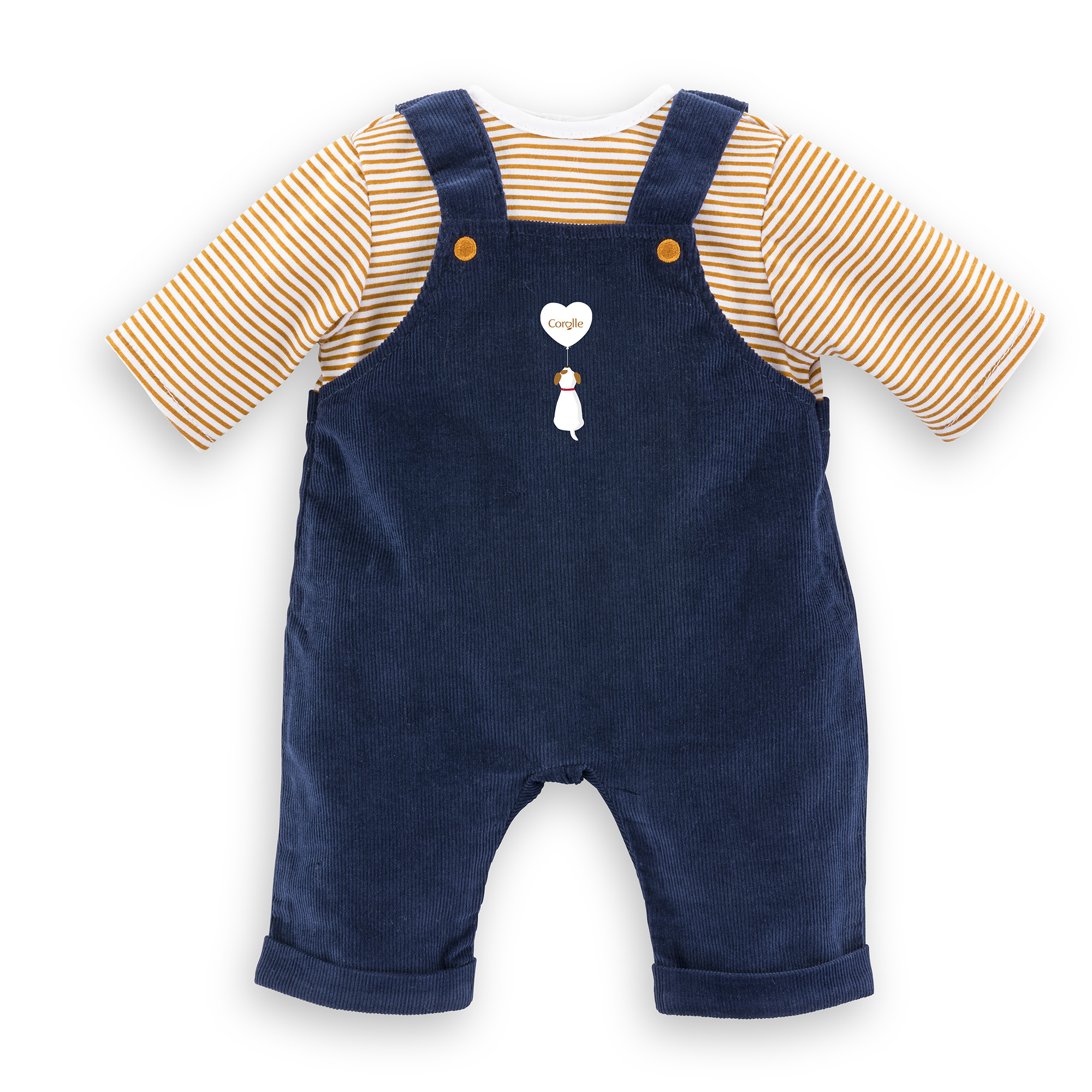T-Shirt et Salopette Marine pour poupon 42 cm, COROLLE