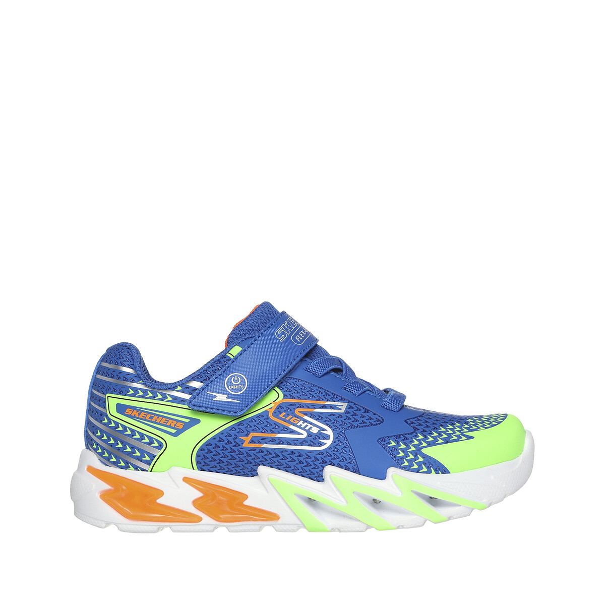 Image of Kids Flex-Glow Bolt Trainers with Touch 'n' Close Fastening