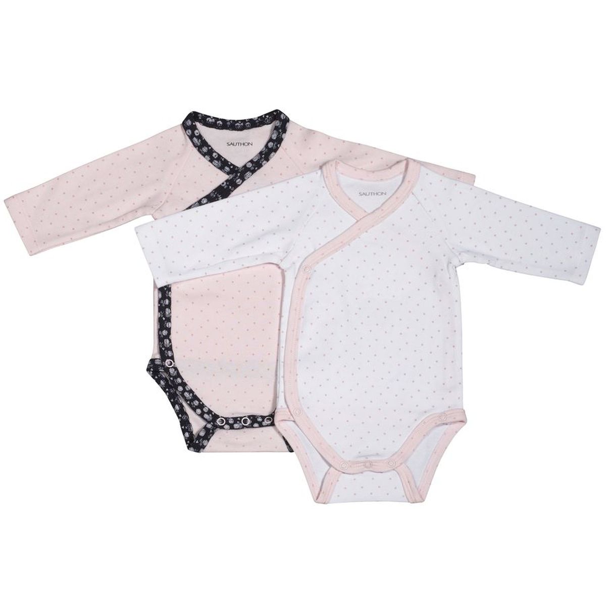 Bodies bébé à manches longues Lot de 2, SAUTHON