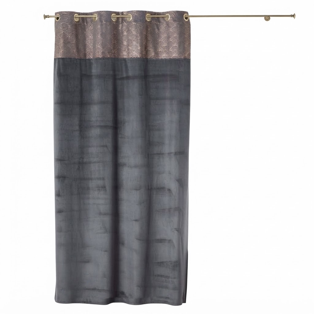 Rideau a oeillets velours Duchesse, EDEN
