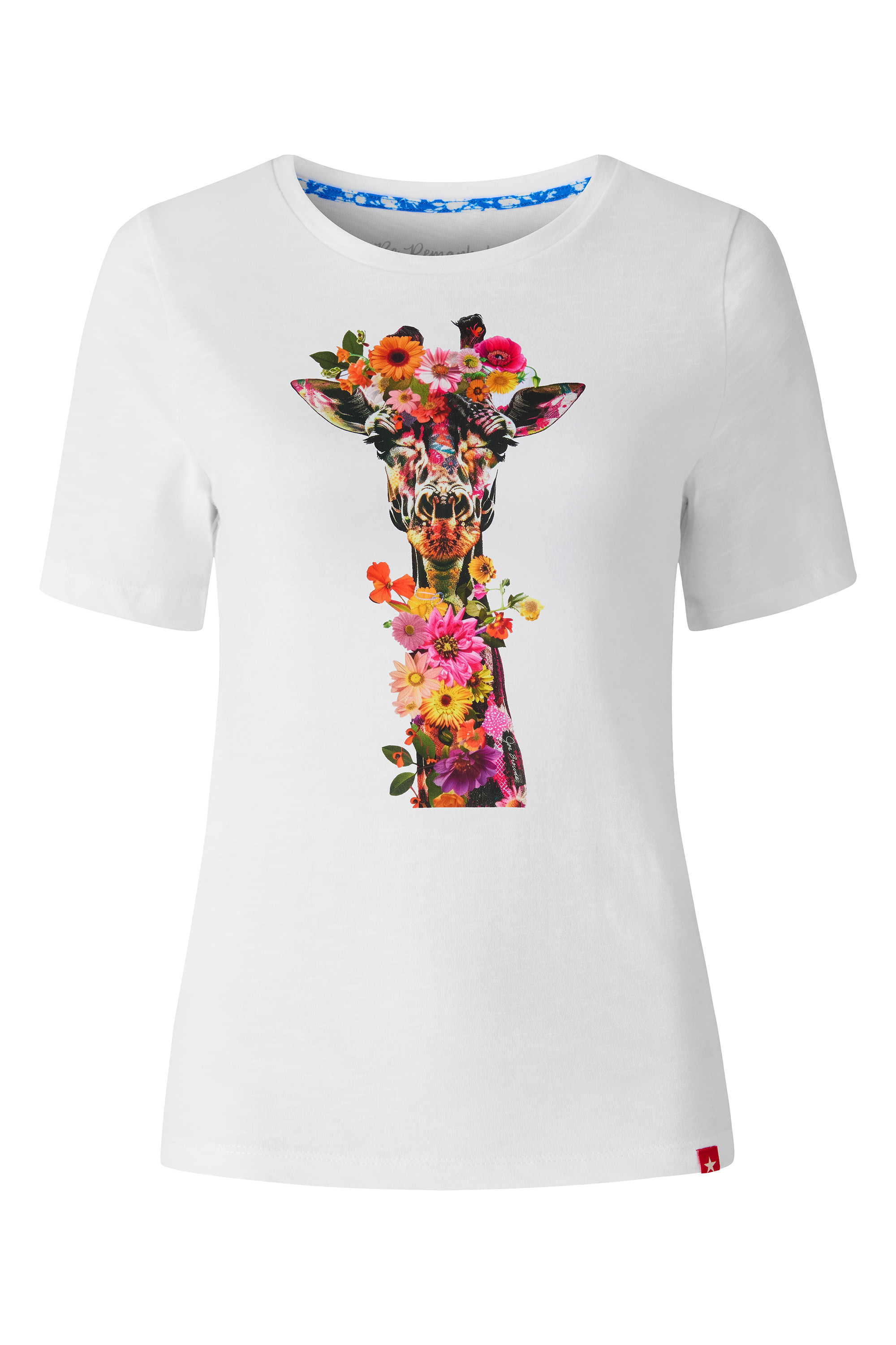 T-shirt à motif girafe et fleurs, JOE BROWNS