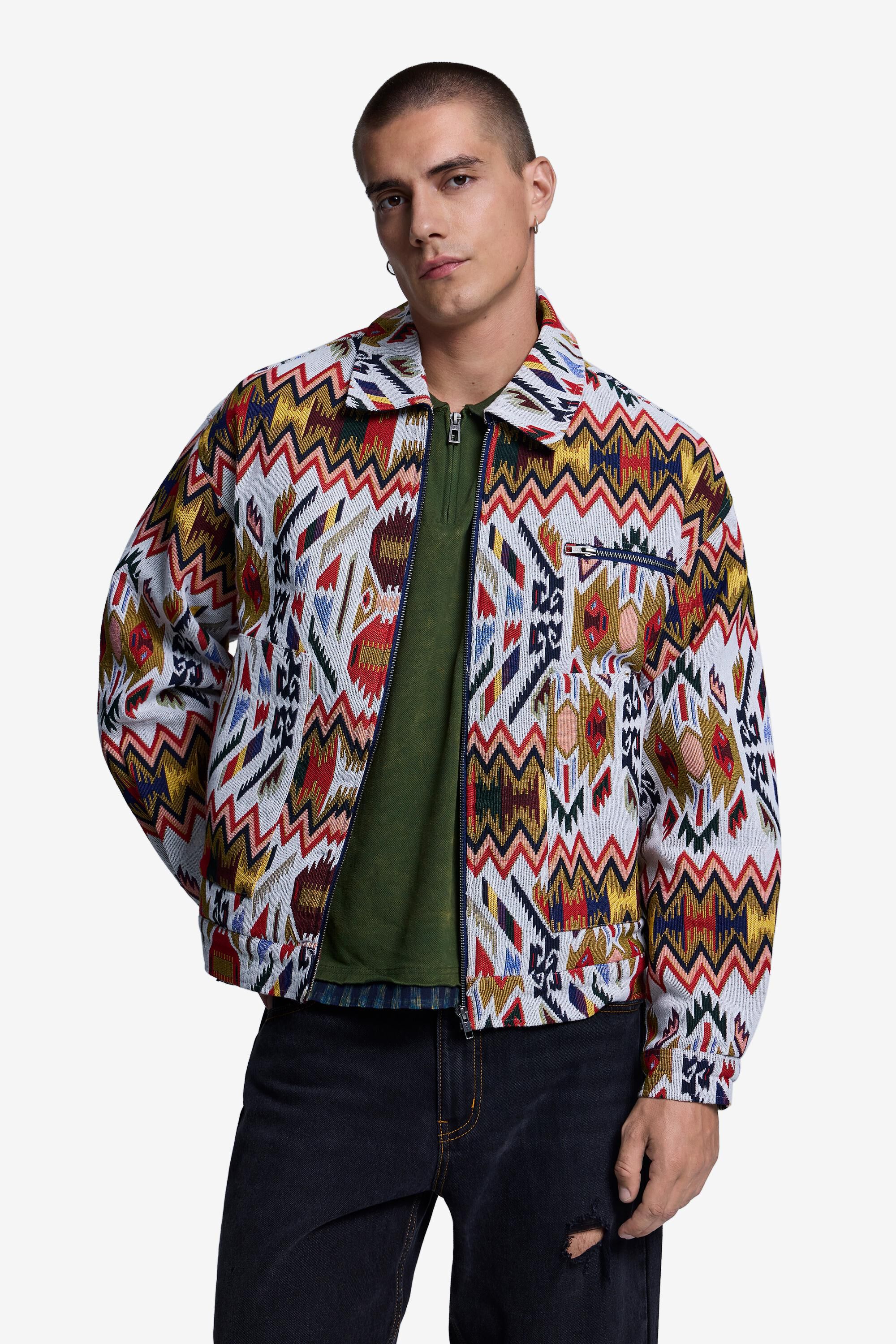 Veste imprimée patchwork, DESIGUAL