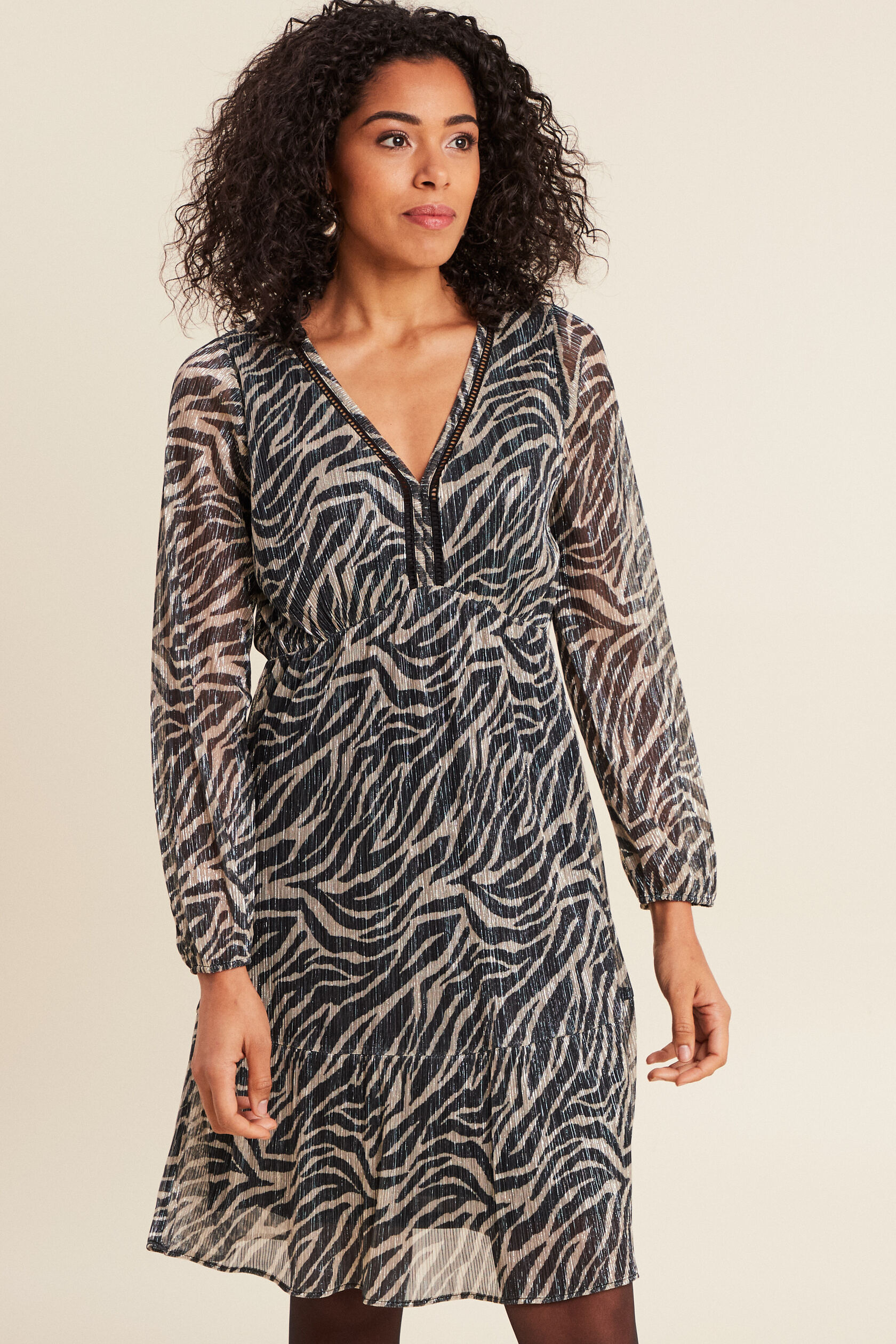 Robe évasée manches longues, BREAL