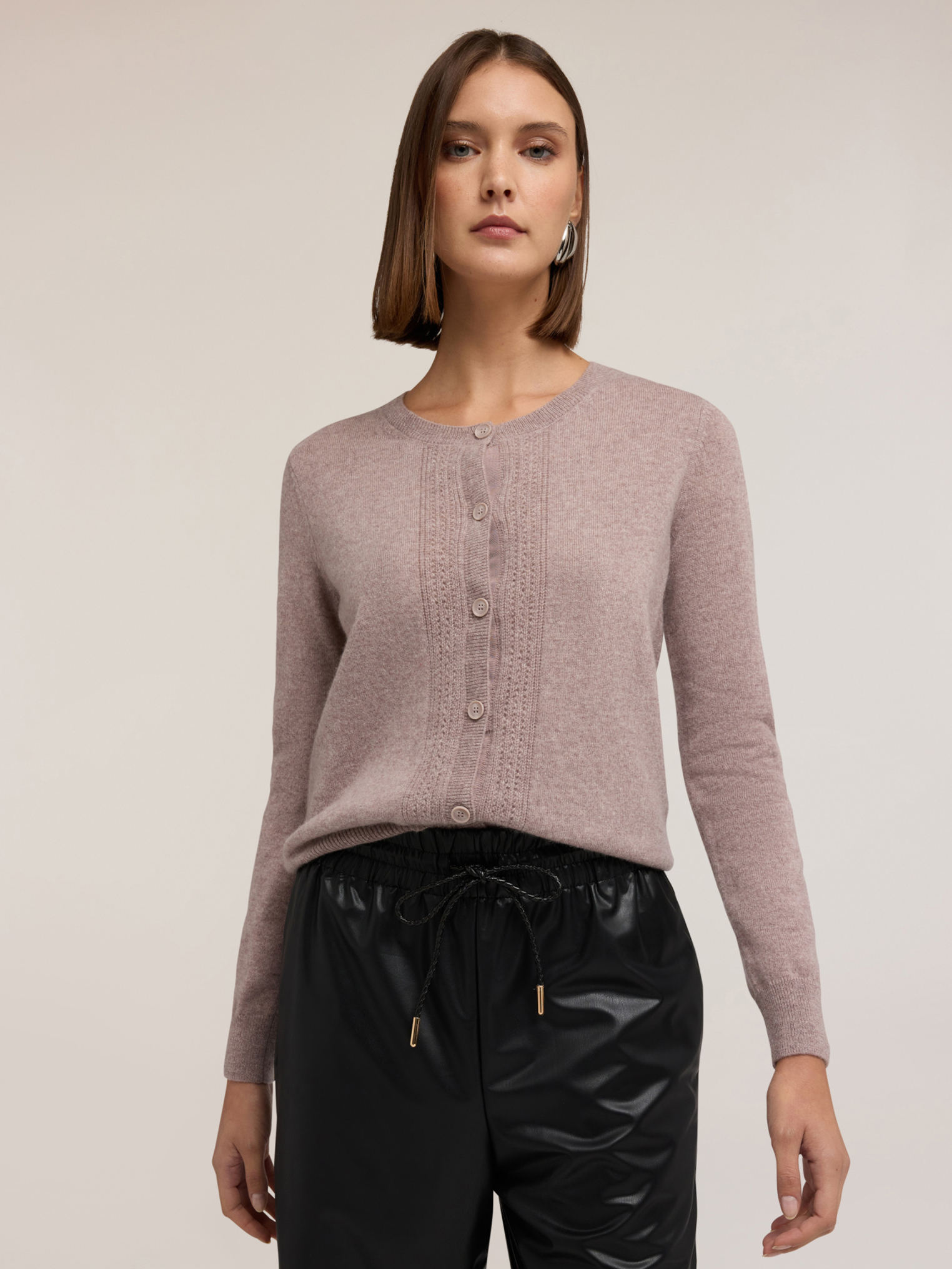 Cardigan en maille mélangée cachemire, MOTIVI