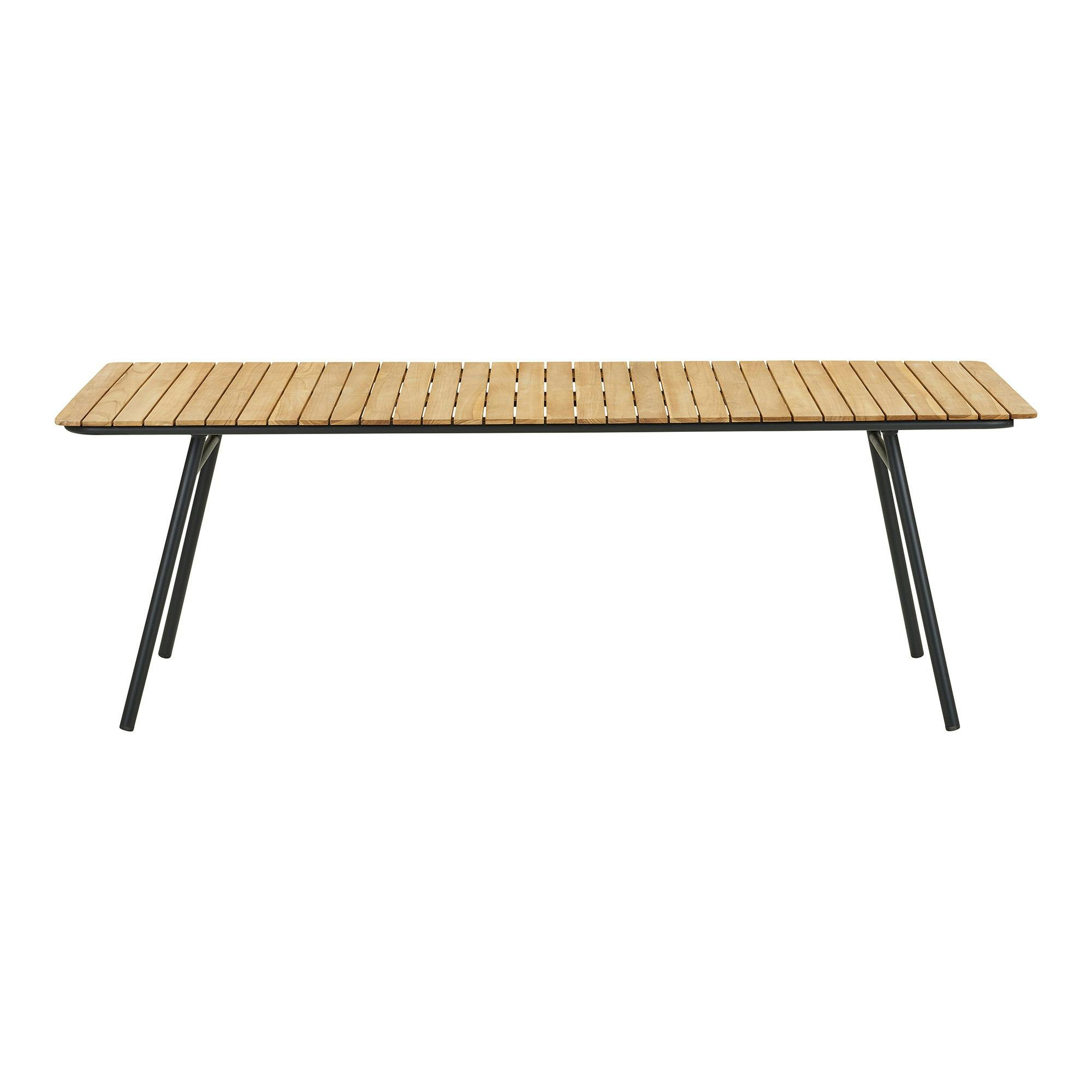 Table intérieur/extérieur en teck 220 cm LAKEWOOD, PIER IMPORT