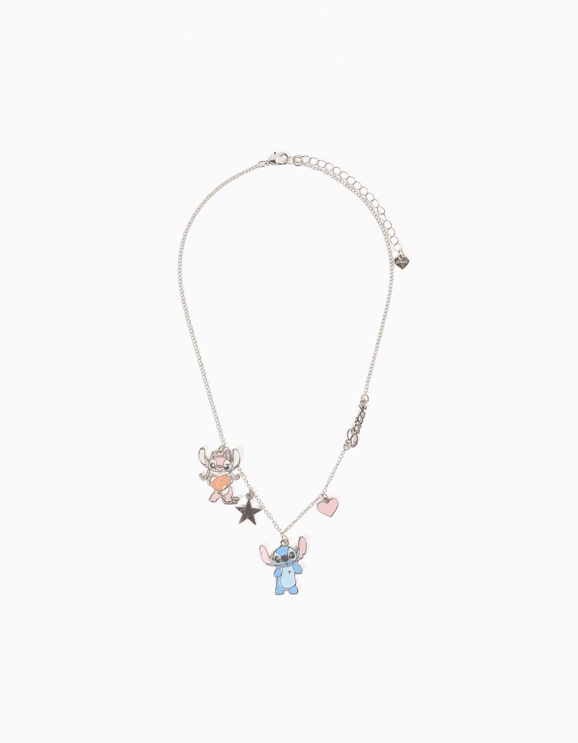 Collier avec pendentifs Stitch et Angel, ZIPPY