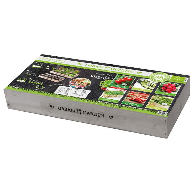 Kit carré Potager en bois - mini serres BIO, FLOREX
