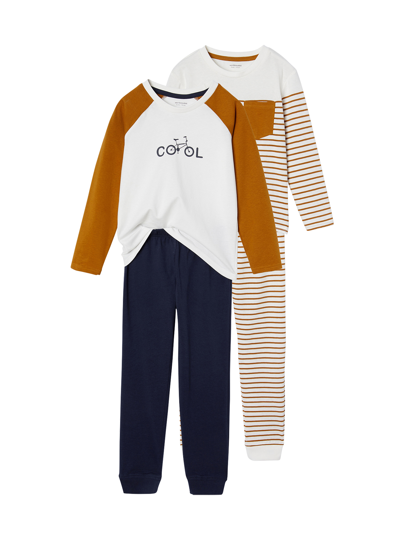 Lot de 2 pyjamas"cool", VERTBAUDET