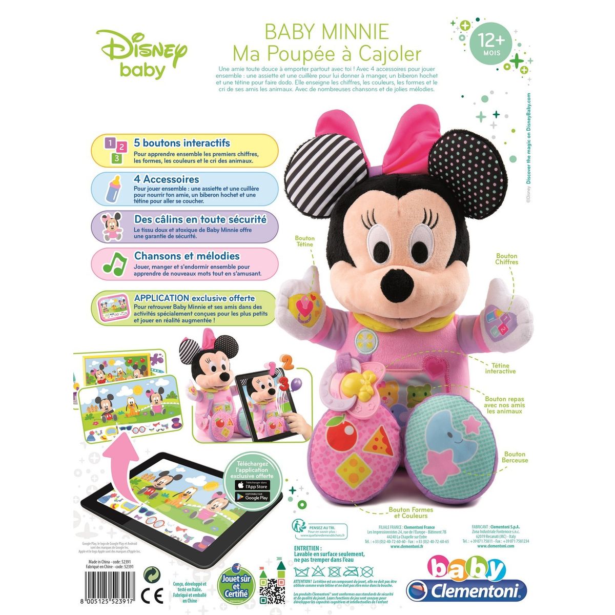 Minnie Ma Poupee A Cajoler Clementoni La Redoute