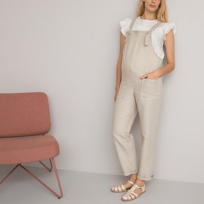 Linen Maternity Dungarees LA REDOUTE COLLECTIONS