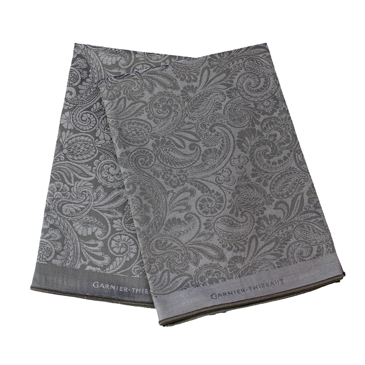 Lot de 2 mouchoirs pur coton Cachemire, GARNIER THIEBAUT