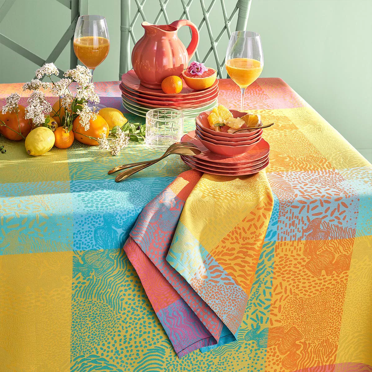 Serviette pur coton MILLE VAGUES, GARNIER THIEBAUT