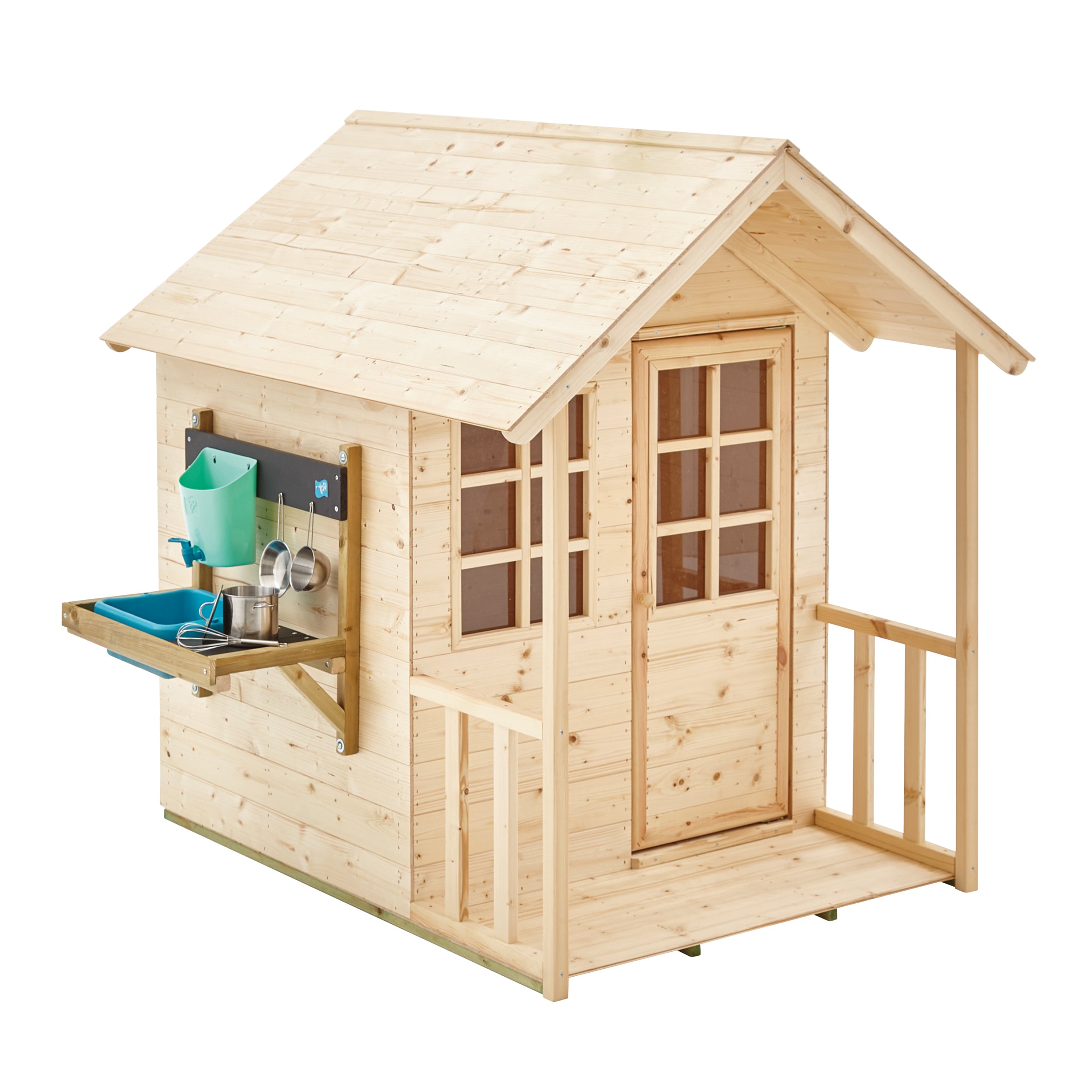 Maisonnette cabane enfant chalet + cuisine extérieure PRAIRIE, TP TOYS