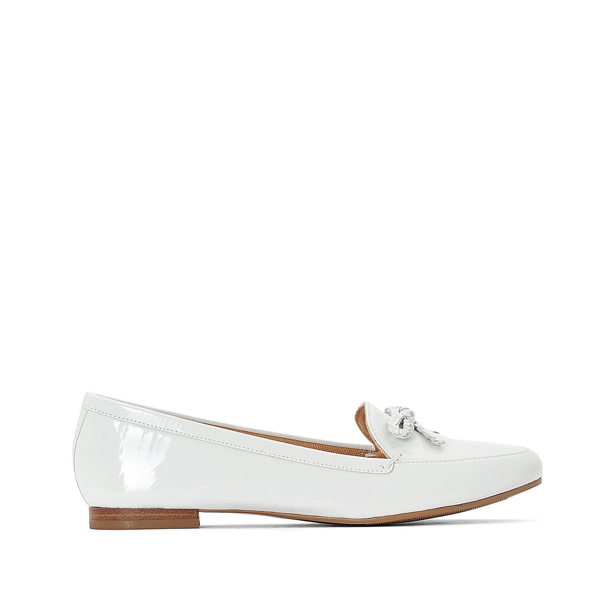 Patent leather loafers , white, Anne Weyburn | La Redoute