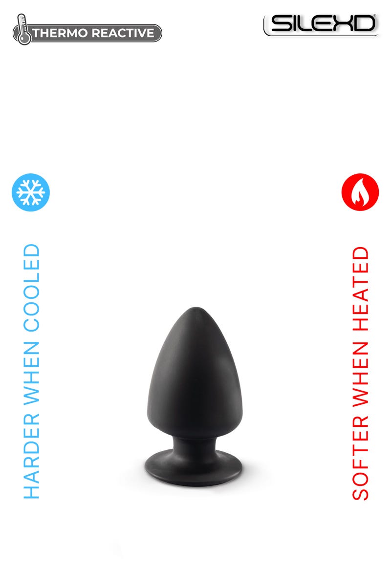 Plug Anal Double Densité SilexD - Modèle 1 Taille M - Noir - Silicone Souple Et Confortable