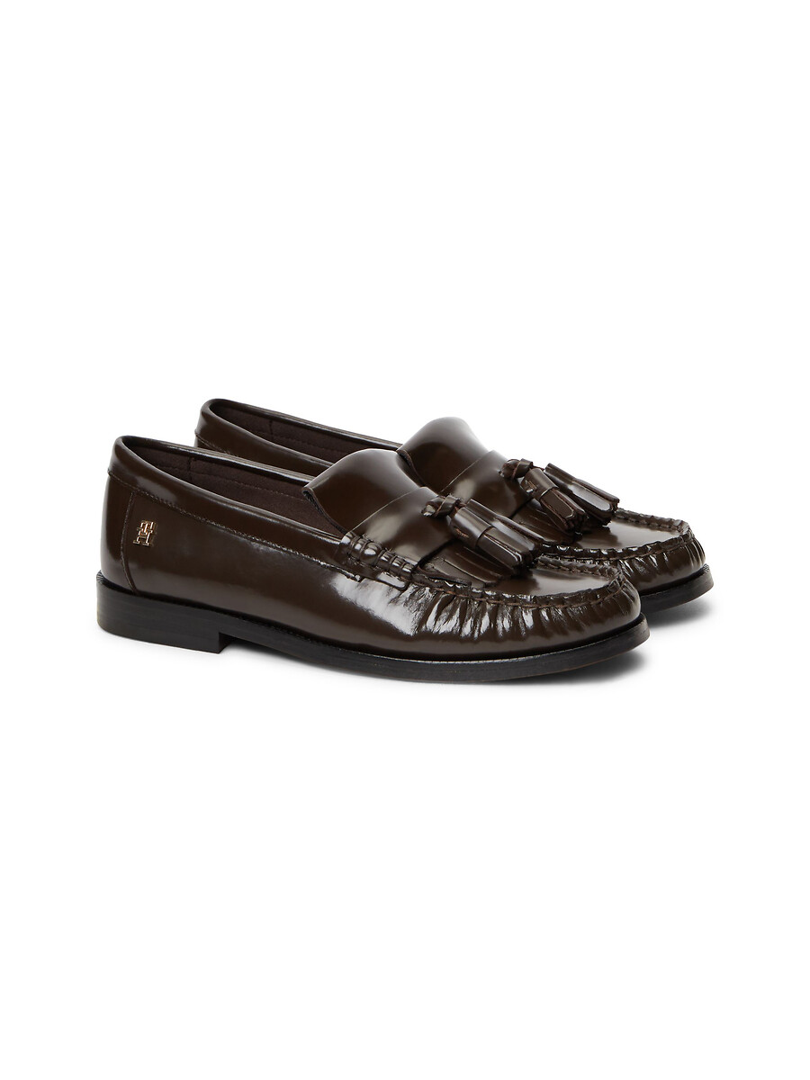 Mocassins à glands, en cuir, TOMMY HILFIGER