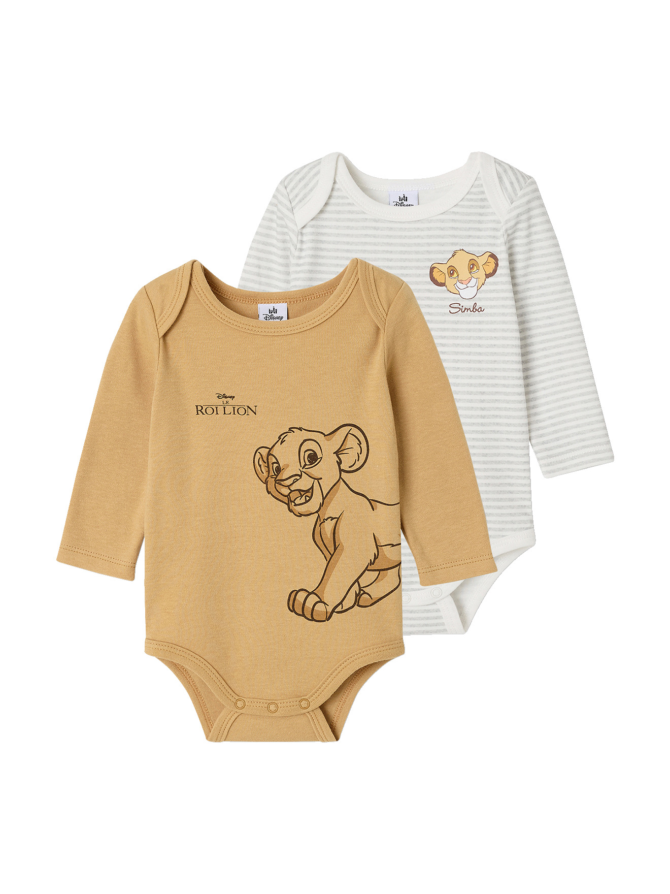 Lot de 2 bodies Le Roi Lion, VERTBAUDET