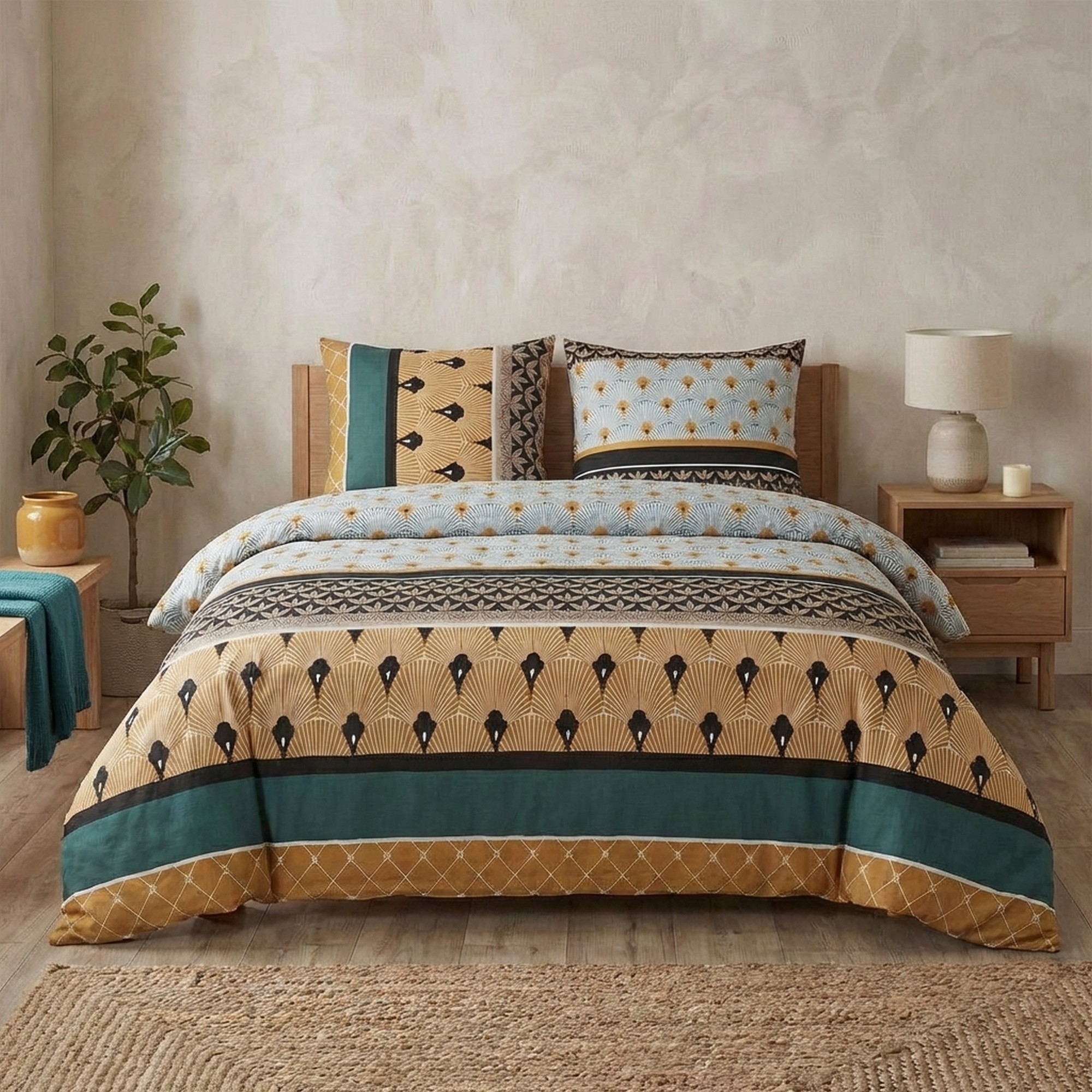 Parure de lit - Housse de couette Coton 57 fils, EDEN