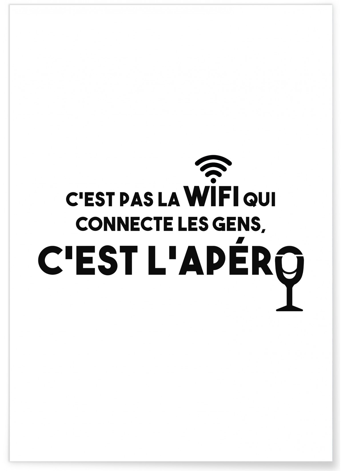 Affiche Apéro Connexion, L'AFFICHERIE