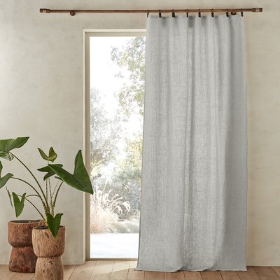Private 100% Washed Linen Curtain with Rings AM.PM