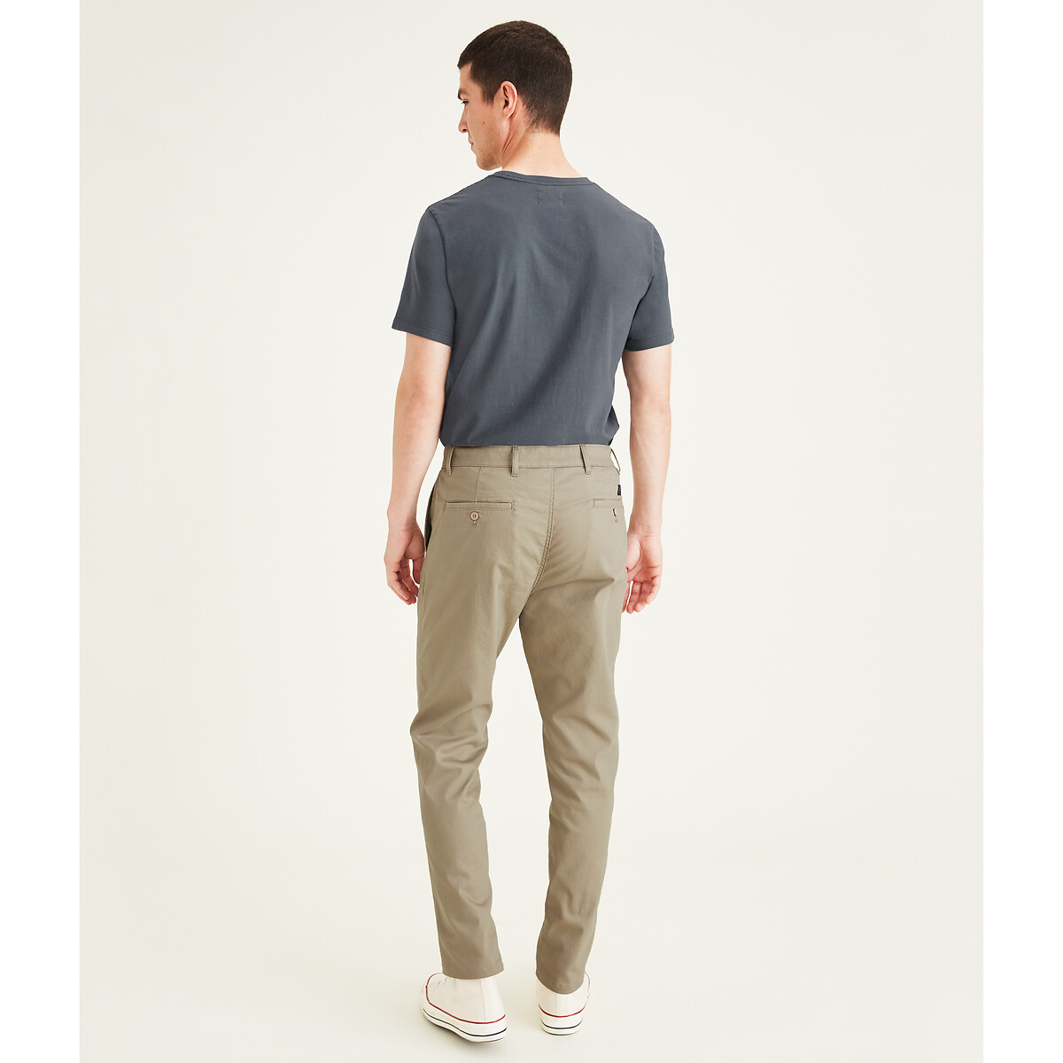 alpha men's tapered chinos