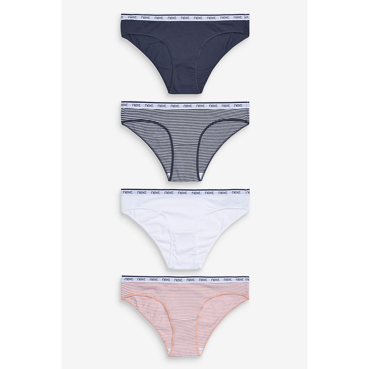 Culottes avec logo - coupe bikini, lot de 4, NEXT