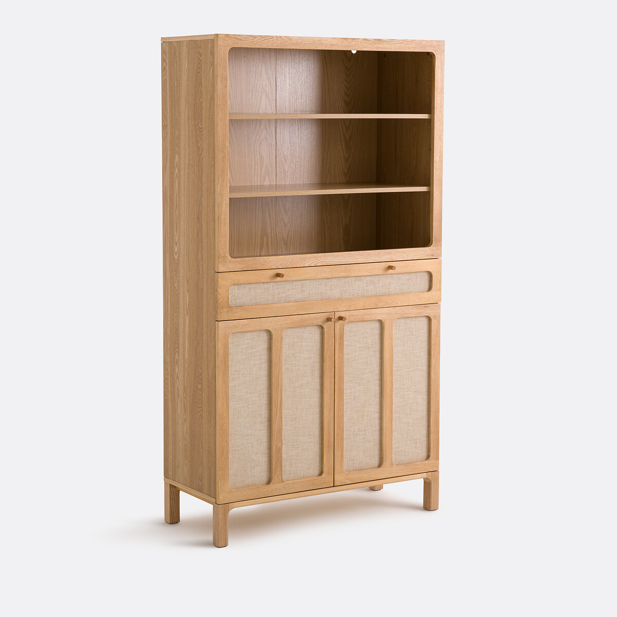 Buffet haut 2 portes, frêne et lin, Esmara, LA REDOUTE INTERIEURS