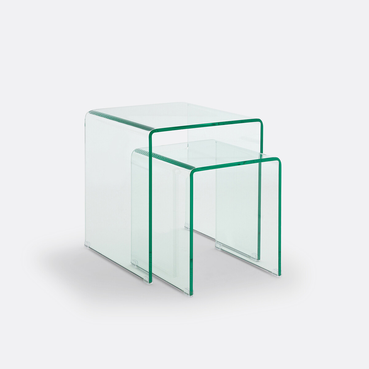 Set of 2 Joan Tempered Glass Nesting Side Tables, LA REDOUTE INTERIEURS