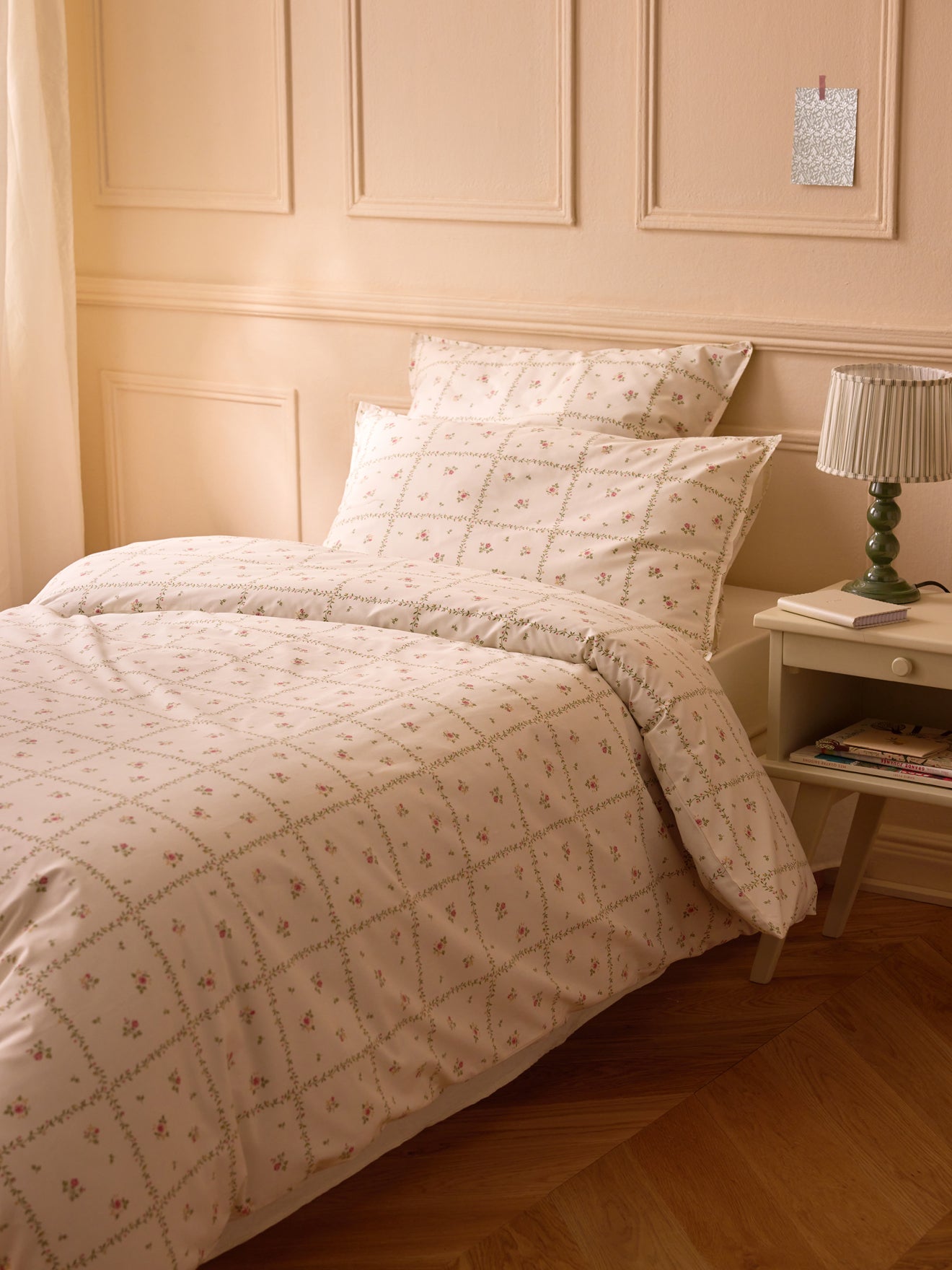 Housse de couette percale de coton "Léopoldine", CYRILLUS