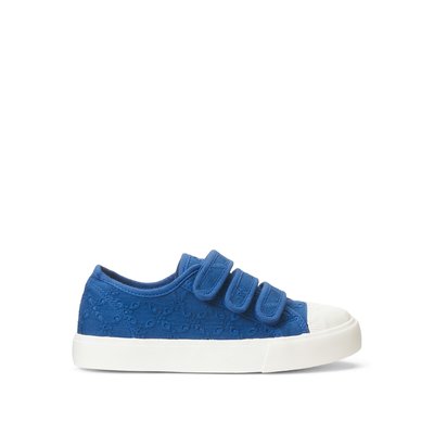 Low Top Trainers in Broderie Anglaise Canvas LA REDOUTE COLLECTIONS