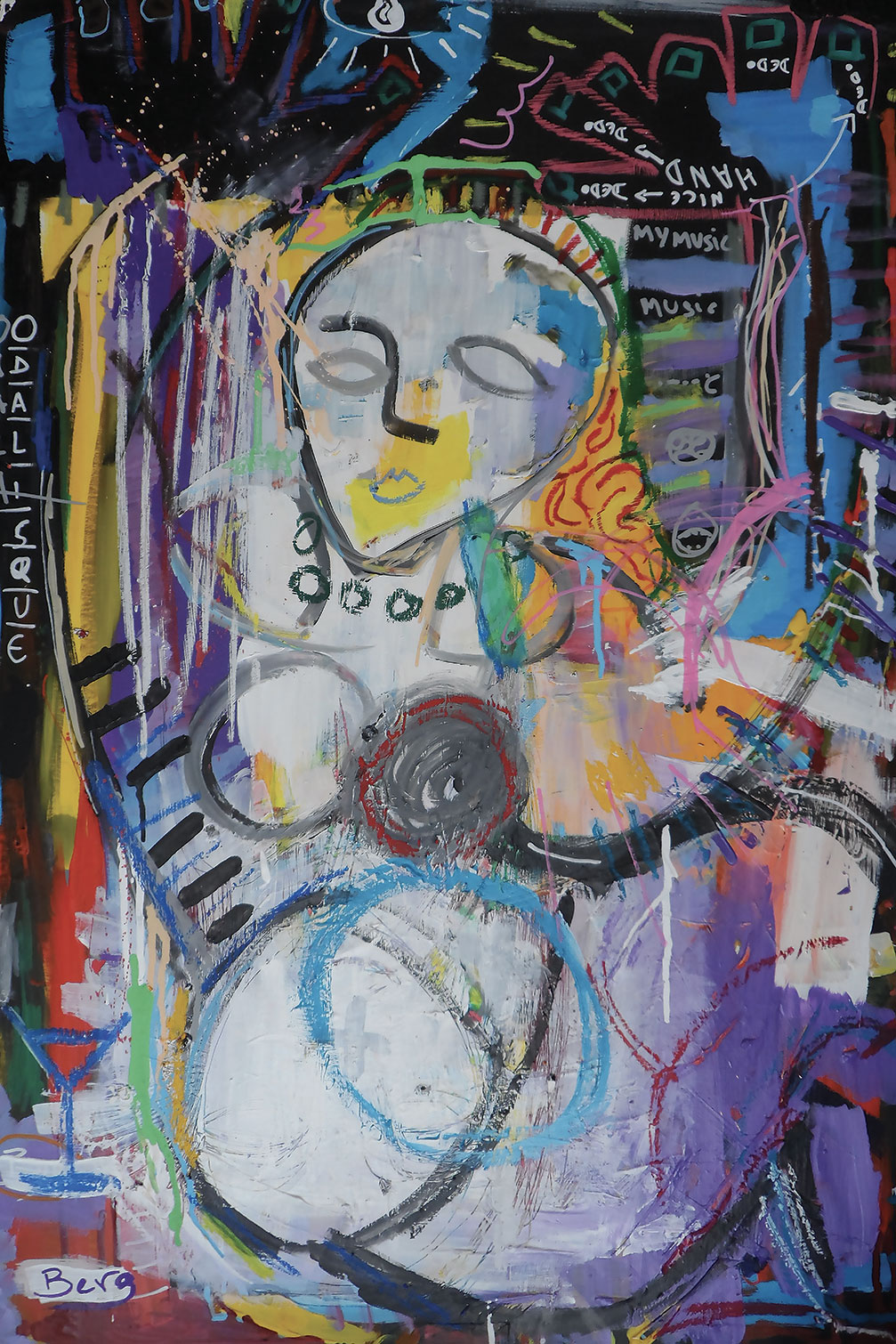 Tableau abstraite odalisque, HEXOA