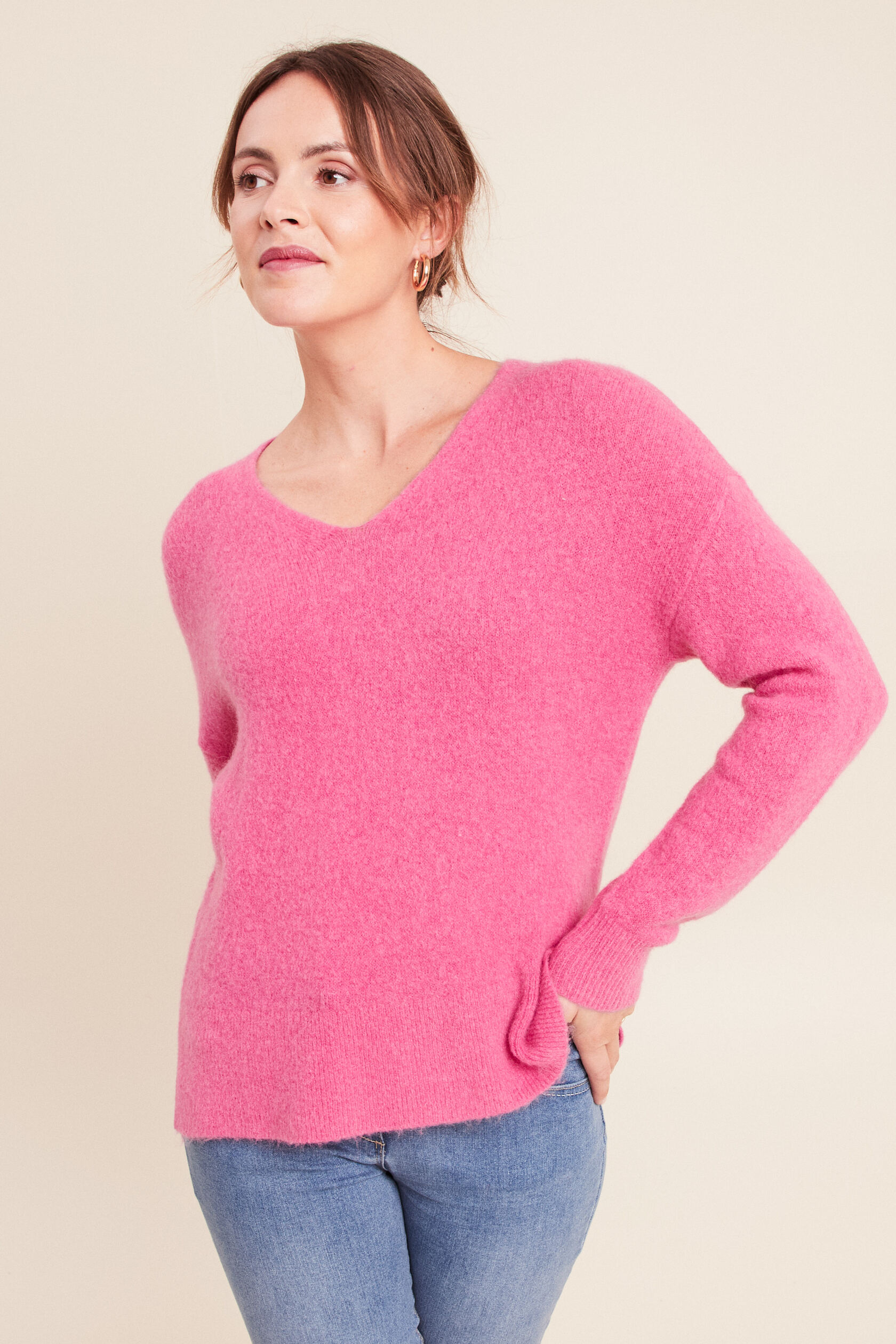 Pull col v manches longues, BREAL