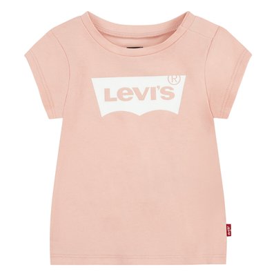 Logo Print T-Shirt in Cotton Mix with Short Sleeves LEVI'S KIDS