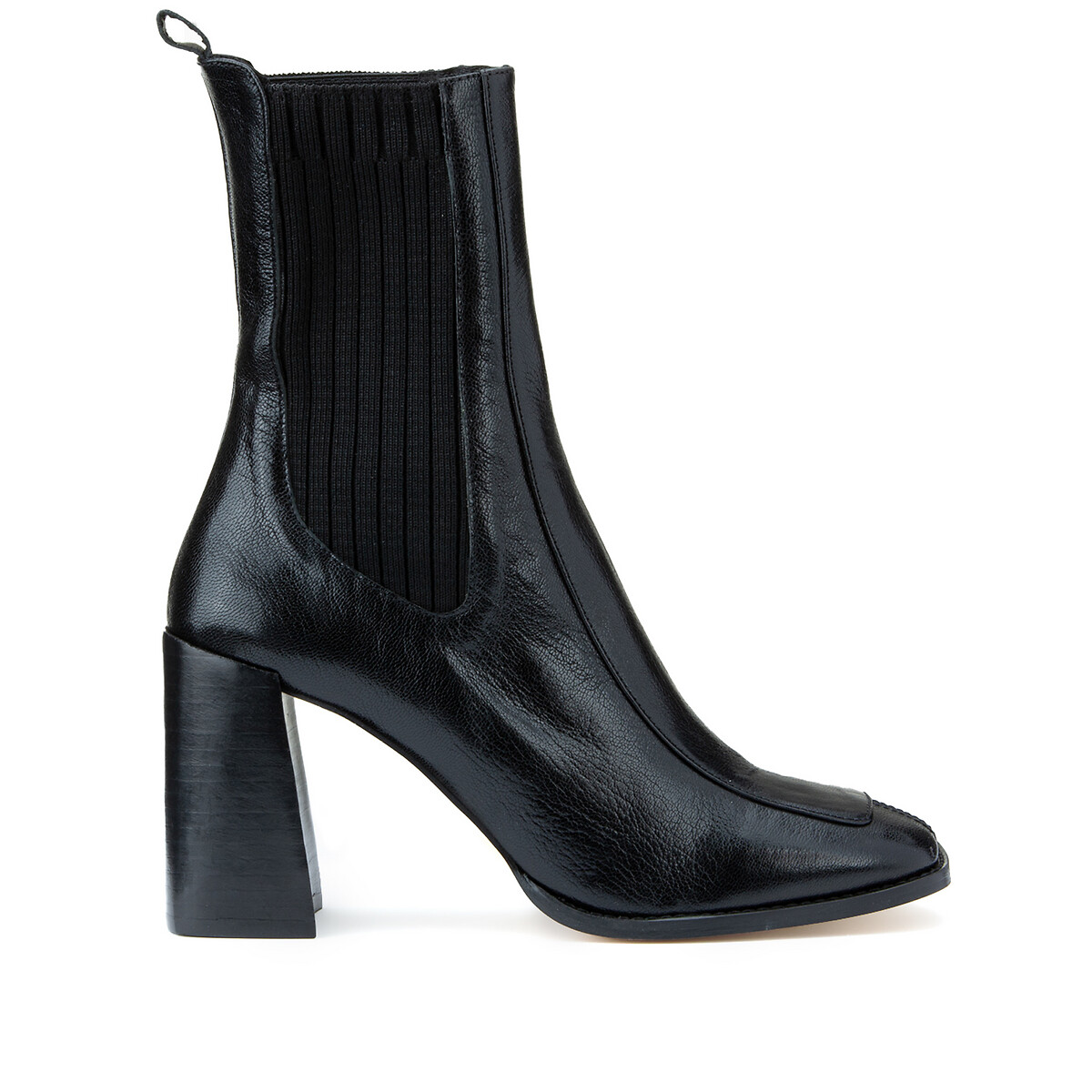 Vanti Grained Leather Ankle Boots