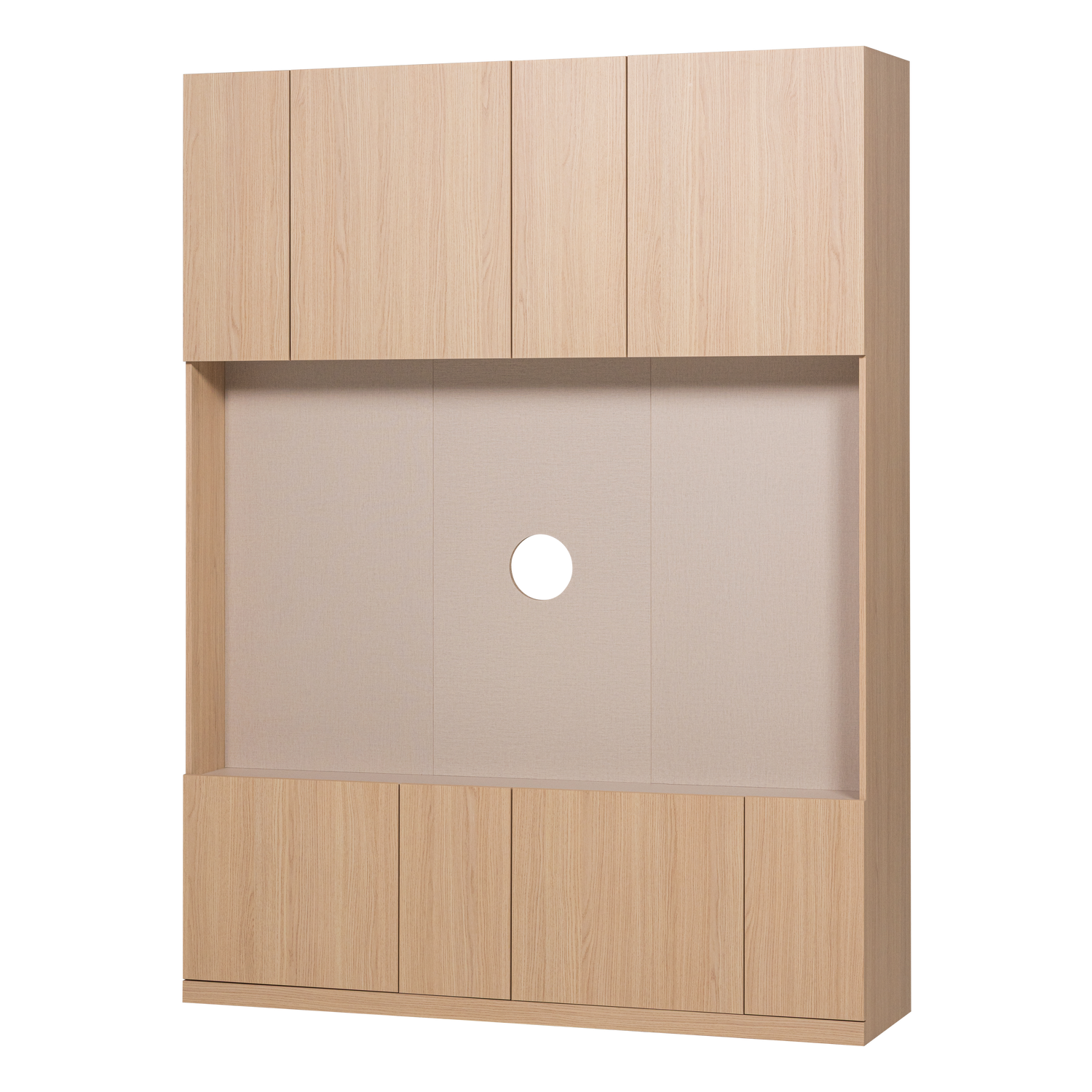 Meuble TV en décor chêne BUILD, WOOOD