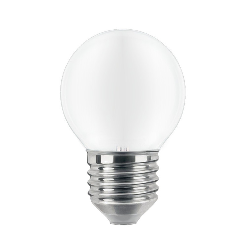 Ampoule led E27 satinée 6W blanc chaud, MILLUMINE