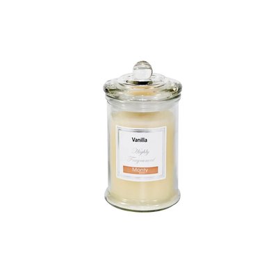 Bougie parfumée dans pot en verre Vanille - 7.5x14cm WADIGA