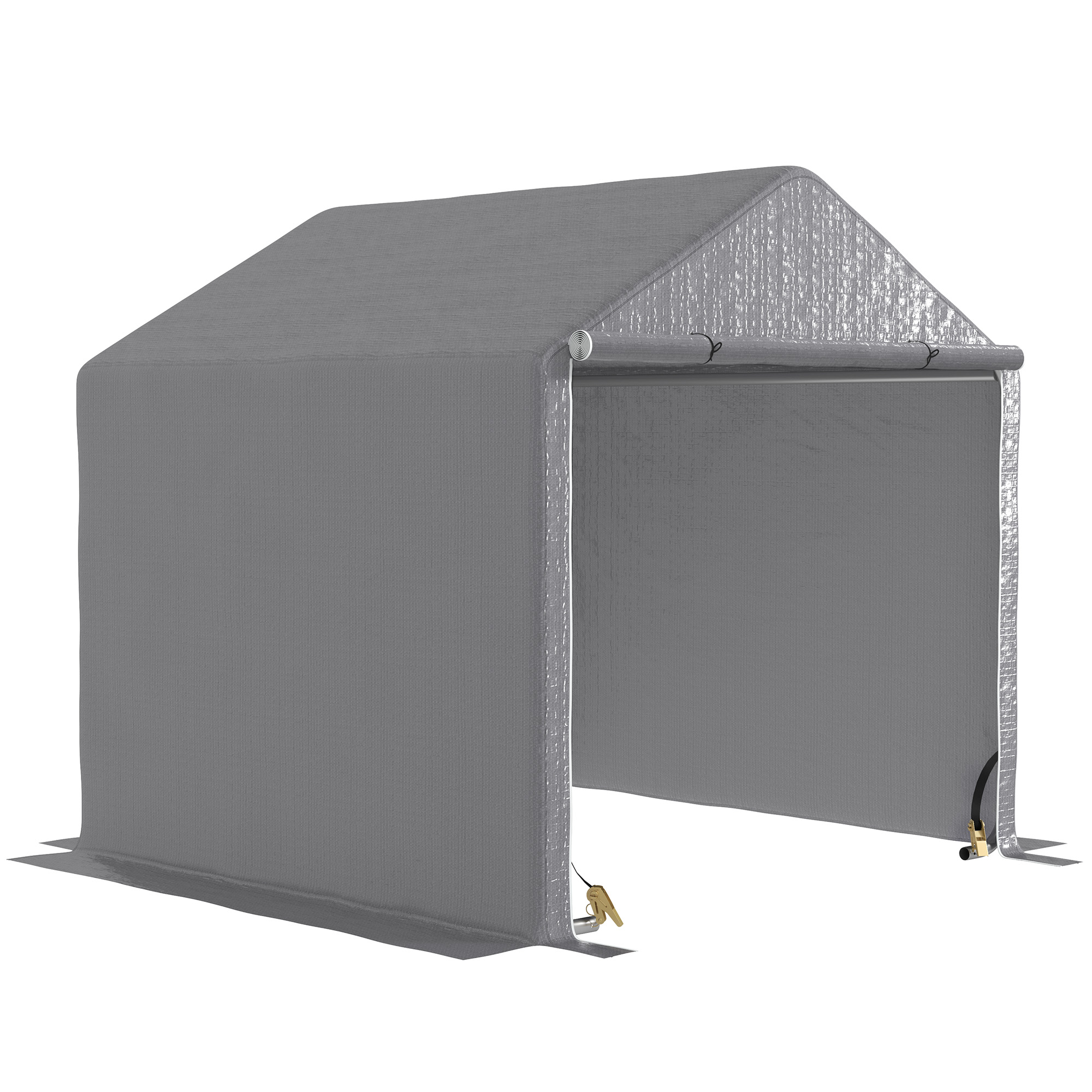 Tente de rangement pour le jardin PE Gris, OUTSUNNY