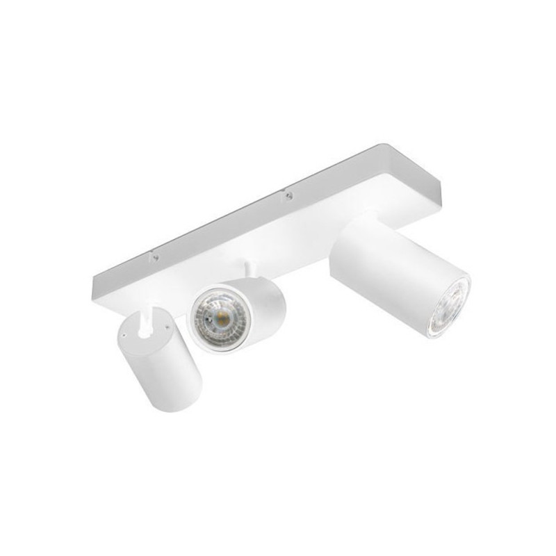 Spot Triple Blanc Ampoule Gu10 Inclinable Et Orientable, MILLUMINE
