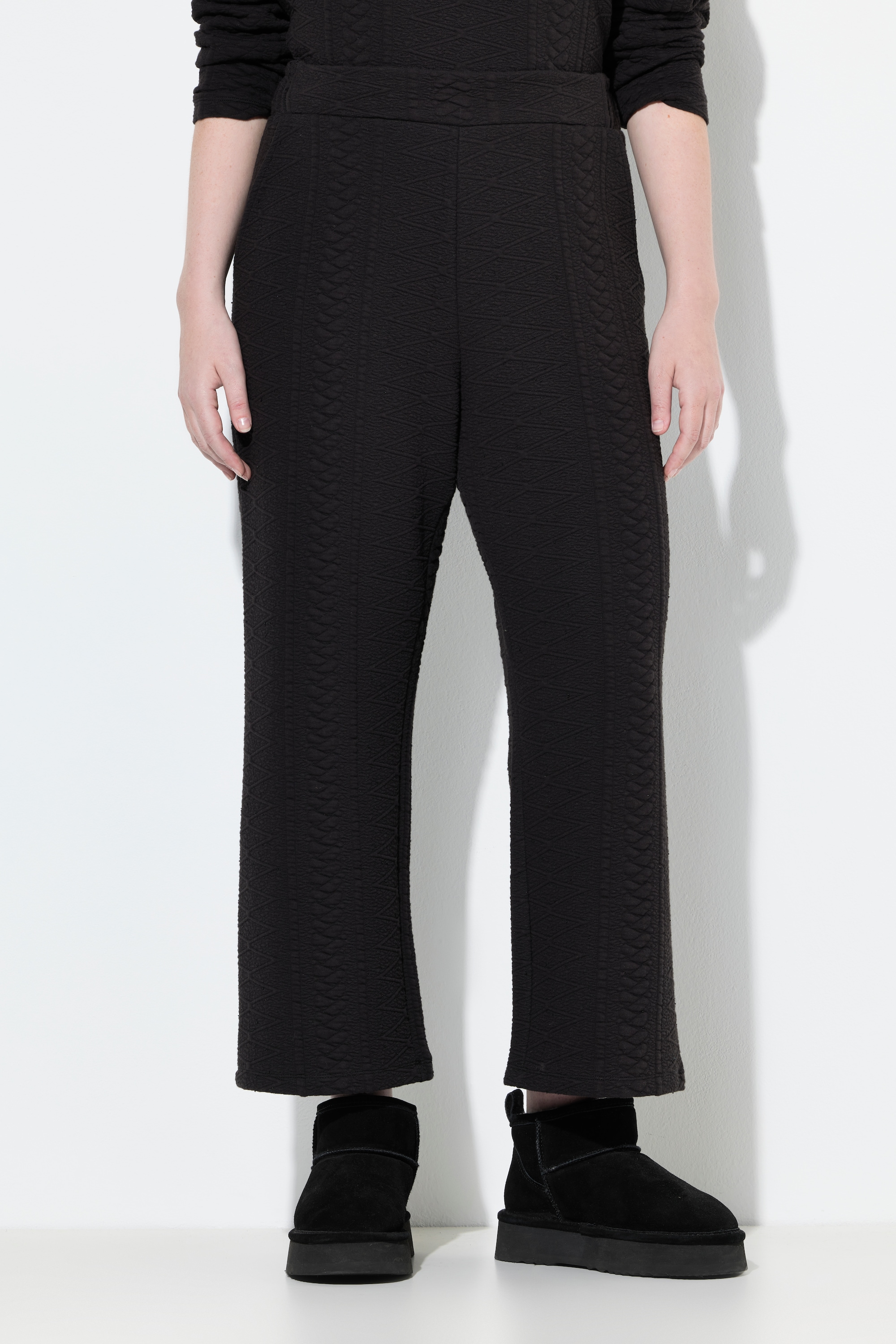 Jupe-culotte en molleton jacquard à jambe, ULLA POPKEN